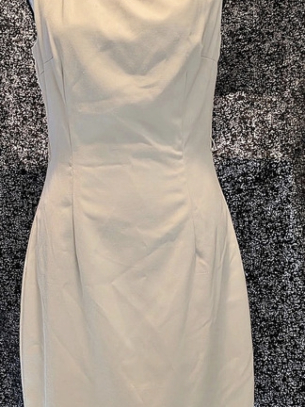 H&M Cream Sleeveless Midi Dress